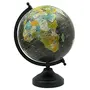 12.5" Desktop Rotating Globe Table Decor World Earth Black Ocean Geography - Perfect for Home, Office & Classroom By Globes Hub