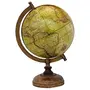 12.5" Desktop Rotating Globe World Earth Yellow Ocean Geography Table Decor - Perfect for Home, Office & Classroom By Globes Hub