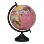 12" Rotating Pink Globe Table Decor Ocean Geographical Earth Desktop Home Decor By Globes Hub-Perfect for Home, Office & Classroom