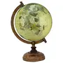 12.5" Rotating Globe Table Decor Beige Ocean Geographical Earth Desktop Home By Globes Hub-Perfect for Home, Office & Classroom