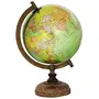 13" Rotating Desktop Globe Earth Geography Green Ocean World Table Decor - Perfect for Home, Office & Classroom By Globes Hub