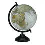 13.5" Rotating Desktop Globe Blue Color Globe Table Decor Ocean Geographical Earth - Perfect for Home, Office & Classroom By Globes Hub