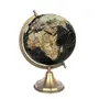 8" Surahi Designer Black Peach Multicolour Educational, Antique Globe with Brass Antique Arc and Base , World Globe , Home Decor , Office Decor , Gift Item By Globes Hub