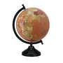 8" Rust Red Educational, Antique Globe with Black Matt Arc and Base , World Globe , Home Decor , Office Decor , Gift Item By Globes Hub