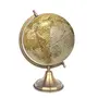 8" Surahi Designer Earth Texture Educational, Antique Globe with Brass Antique Arc and Base , World Globe , Home Decor , Office Decor , Gift Item By Globes Hub
