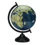 8" Blue Cream Texture Rotating Desktop World Globe , Antique Globe, Gift Item By Globes Hub