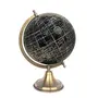 8" Surahi Designer Black Gold Educational, Antique Globe with Brass Antique Arc and Base , World Globe , Home Decor , Office Decor , Gift Item By Globes Hub