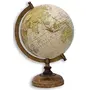 8" Earth Texture New Educational, Antique Globe with Brass Antique Arc and Wooden Base , World Globe , Home Decor , Office Decor , Gift Item By Globes Hub
