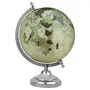 8" Cream Beige Educational, Antique Globe with Chrome Finish Arc and Base , World Globe , Home Decor , Office Decor , Gift Item By Globes Hub