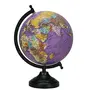 8" Purple Educational, Antique Globe with Black Matt Arc and Base , World Globe , Home Decor , Office Decor , Gift Item By Globes Hub
