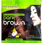 Patanjali K.K. Color Hair Colour Cream and Developer (Dark Brown) - Pack of 2