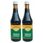 Speciality Natural Liquid Jaggery Sugarcane Treacle Molasses Cane Syrup Unsulphured with Free Gur Chana No Added Sugar Sulphur Free No Chemical Preservatives Colors 2Kg (2x1000g + Gur chana)