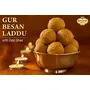 Speciality Gur Besan Laddu Ladoo Laddoo Indian Sweets 500g| Gur Gud Desi Ghee Based Jaggery Mithaai No Added Sugar No Color No Preservatives Naturally Made, 5 image