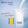 green White Sugar Sachets 1Kg (5g x 200pcs) | Sugar Sachets Tea Coffee Milk Sulphurless Superfine Cane Sugar Double Refined, 5 image