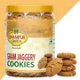 green Gram Jaggery Cookies Biscuit No Added Sugar Pure Gur Gud Jaggery Bakery Baked Cookies 300g Healthy Snacks with No Added Sugar for Diet, 3 image