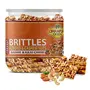 green Almonds & Cashew Nuts Caramel Brittle - Badam Kaju Chikki - Energy Bar 200g, 3 image
