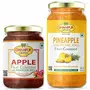 Speciality Mixed Fruits Jam Apple Jam Pineapple Jam No Added Color & Preservatives with Fresh Fruits and Sugar Cane Juice No Added Sugar Sugar Free Jam 600grams, 2 image