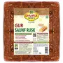 Speciality Gur Saunf Milk Rusk 200grams Pure Gur Gud Bakery Rusk Healthy Snacks with Low Sugar, 2 image
