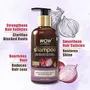 WOW Skin Science Onion Shampoo With Red Onion Seed Oil Extract Black Seed Oil & Pro-Vitamin B5 - No Parabens Sulphates Silicones Color & Peg - 300 ml, 6 image