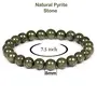 Natural Pyrite Bracelet 8mm for Reiki Healing and Vastu Correction Protection Concentration Spirituality and Increasing Creativity, 3 image