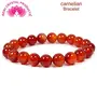 Carnelian Bracelet 10 mm Round Bead Reiki Healing Crystal Bracelet for Unisex (Color : Orange), 3 image