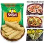 Swad Papad Chana Special Papad (Medium Spicy Authentic Rajasthani Taste 100% Crispy Tasty, Fried Or Roasted, With Pickle Or Chutney) Channa Dal Papad Snack 400G, 4 image