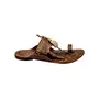 Awesome golden rivets authentic kolhapuri chappal for men , 3 image