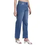 Lorem Ginzo Women's Blue Wide leg Jeans - High Waisted Jeans for Women, 3 image