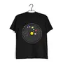 Aaramkhor Solar System Graphic Nerd  Physics  10  Cotton T-shirt for Women