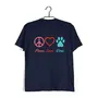 Aaramkhor Peace. Love.Dogs Aaramkhor Specials  Dogs  10  Cotton T-shirt for Women