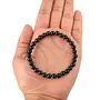 Black Onyx Bracelet Natural Crystal Stone 6 mm Beads Bracelet Round Shape for Reiki Healing and Crystal Healing Stone (Color : Black), 13 image