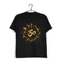 Aaramkhor Made by fans of Yoga for fans of Yoga Fitness  Yoga  10  Cotton T-shirt for Women- Black