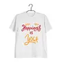 Aaramkhor Made by fans of Yoga for fans of Yoga Fitness  Yoga  10  Cotton T-shirt for Women - White