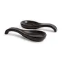 Ceramic Spoon Rest, Set of 2 (8.75 x 3.5 x 1 inch, Black), 2 image