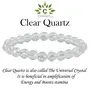 Natural AAA Clear Quartz Bracelet Crystal Stone 8mm Faceted Bead Bracelet for Reiki Healing and Crystal Healing Stone (Color : Clear), 3 image