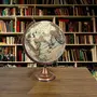 12 to 13" World Ocean Globe cream & brown Desktop Decorative Rotating Geography Earth Table Decor - Perfect for Home, Office & Classroom By Globes Hub, 6 image