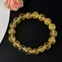 Natural AAA Citrine Bracelet Crystal Stone 10mm Diamond Cut Beads Bracelet for Reiki Healing and Crystal Healing Stones (Color : Yellow), 4 image