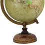 12.5" Rotating Desktop Globe Beige Color Globe Table Decor Ocean Geographical Earth By Globes Hub-Perfect for Home, Office & Classroom, 3 image