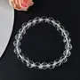 Natural AAA Clear Quartz Bracelet Crystal Stone 8mm Faceted Bead Bracelet for Reiki Healing and Crystal Healing Stone (Color : Clear), 4 image