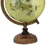 12.5" Rotating Globe Table Decor Beige Ocean Geographical Earth Desktop Home By Globes Hub-Perfect for Home, Office & Classroom, 3 image