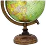 13" Rotating Desktop Globe Earth Geography Green Ocean World Table Decor - Perfect for Home, Office & Classroom By Globes Hub, 3 image