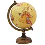11.3" Desktop Rotating Globe Earth Yellow Ocean Geography Gift Table Decor - Perfect for Home, Office & Classroom By Globes Hub, 4 image