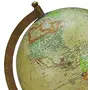 12.5" Rotating Desktop Globe Beige Color Globe Table Decor Ocean Geographical Earth By Globes Hub-Perfect for Home, Office & Classroom, 6 image