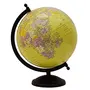 10.7" Desktop Rotating Yellow Ocean Globe World Earth Geography Gift Table Decor By Globes Hub-Perfect for Home, Office & Classroom, 2 image