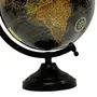 12.2" Black Earth Globe Desktop Rotating World Ocean Geography Table Decor By Globes Hub-Perfect for Home, Office & Classroom, 3 image