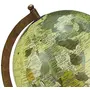12.5" Rotating Globe Table Decor Beige Ocean Geographical Earth Desktop Home By Globes Hub-Perfect for Home, Office & Classroom, 6 image