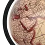 13" Rotating Decorative Globe Beige Ocean World Geography Earth Table Decor By Globes Hub-Perfect for Home, Office & Classroom, 4 image