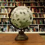 12.7" Rotating Desktop Earth White Ocean Globe World Geography Table Decor By Globes Hub-Perfect for Home, Office & Classroom, 2 image