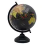 12.5" Desktop Rotating Globe World Geography Earth Table Decor Black Ocean - Perfect for Home, Office & Classroom By Globes Hub, 2 image