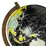 8" Black Multicolour Educational, Antique Globe with Brass Antique Arc and Wooden Base , World Globe , Home Decor , Office Decor , Gift Item By Globes Hub, 3 image